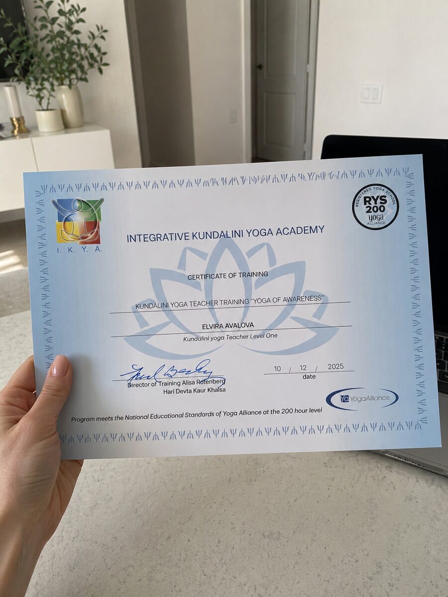 Kundalini Yoga Teacher — IKYA (RYS 200)